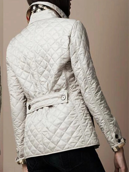 Women's Jacket | Diamond Quilting, Press-Stud Front