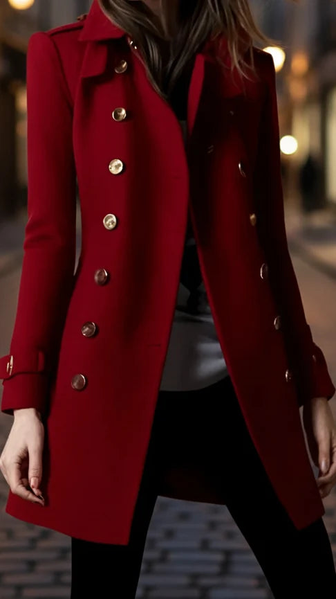 Elena | Velvet Jacket With Gold Accents - Lumina 1
