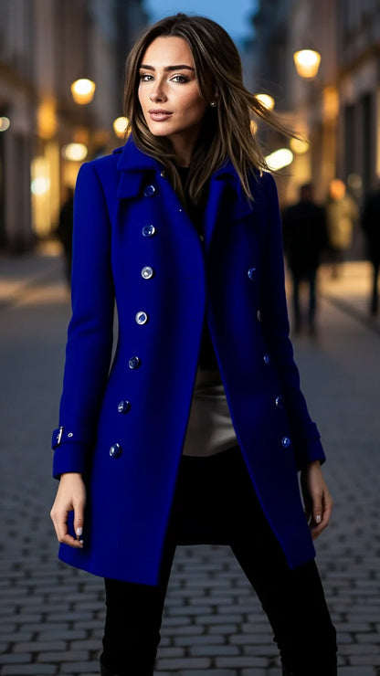 Elena | Velvet Jacket With Gold Accents - Lumina 2