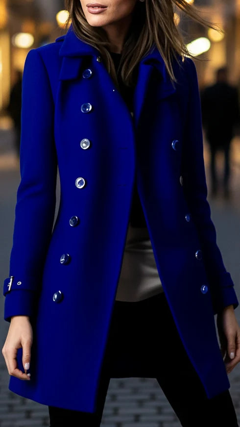 Elena | Velvet Jacket With Gold Accents - Lumina 3