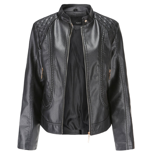Women's Jacket | Zip Fastening & Stand Collar