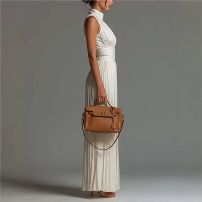 Women's Jumpsuit | Pleated Wide Leg & Deep V-Neck
