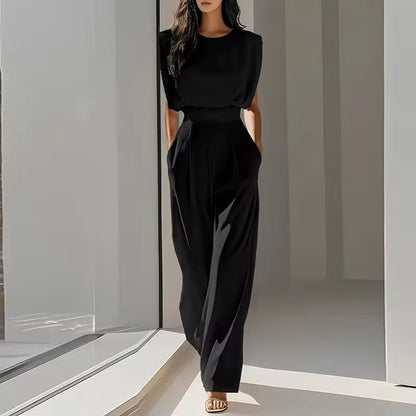 Women's Jumpsuit | Sleeveless Belted & Elegant