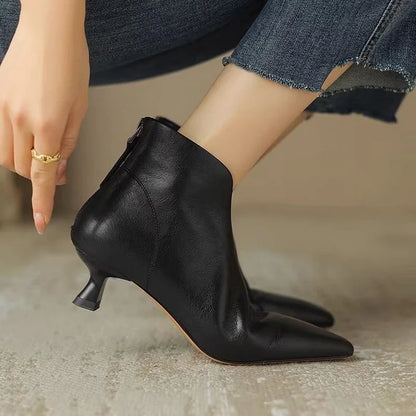 Women's Kitten Heel Boots | Pointed Toe & Comfort 2