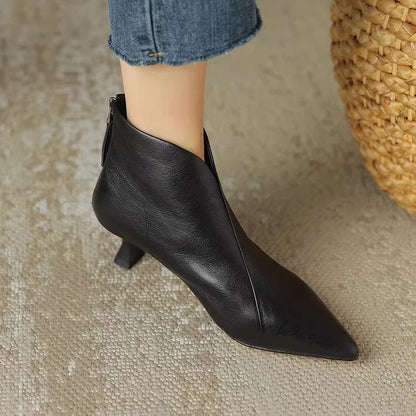 Women's Kitten Heel Boots | Pointed Toe & Comfort 3