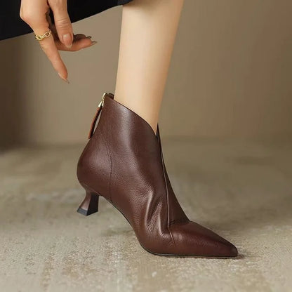 Women's Kitten Heel Boots | Pointed Toe & Comfort 4