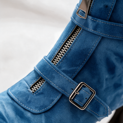 Women's Kitten Heel Zip Boots | Pointed Toe & Steady Step 8