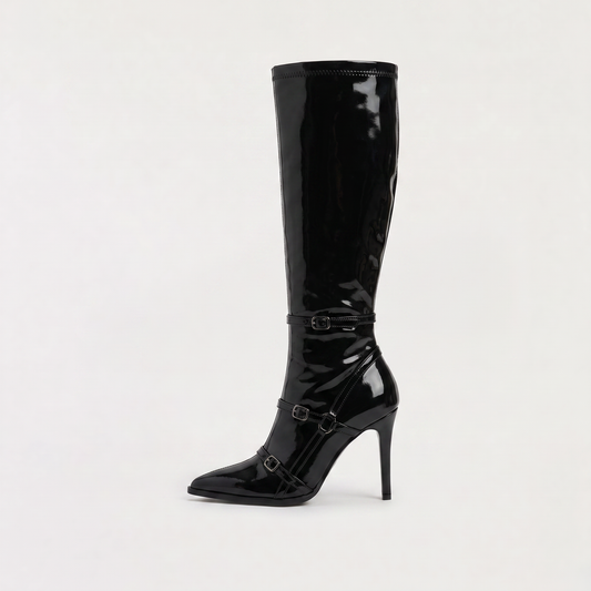 Women's Knee High Boots | High-Gloss Stiletto Heels