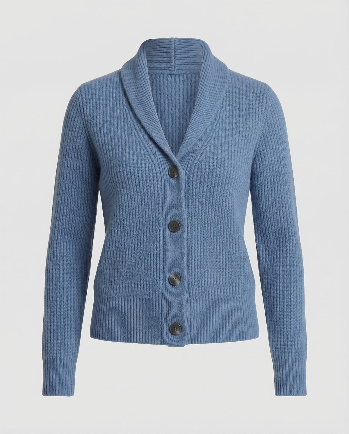 Women's Knit Cardigan | Lapel Collar & Button-Front