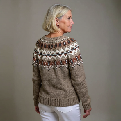 Adeline - Women's Vintage Icelandic Knit Cardigan