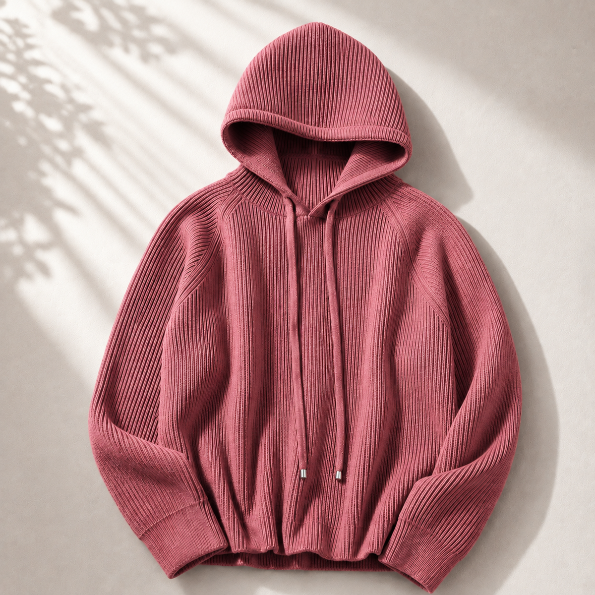 Women's Knit Hoodie | Ribbed Warmth & Easy Fit 3