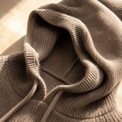 Women's Knit Hoodie | Ribbed Warmth & Easy Fit 8