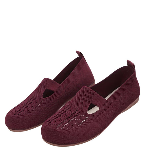 Chic Women's Knit Slip-On Sandals for Summer Outings
