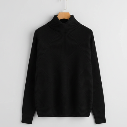 Women's Knit Sweater | High Neck & Warm Comfort 10