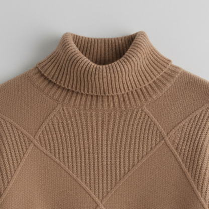 Women's Knit Sweater | High Neck & Warm Comfort 4