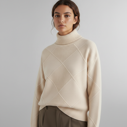 Women's Knit Sweater | High Neck & Warm Comfort 5