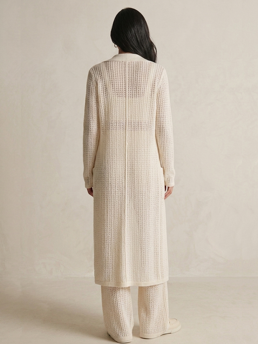 Women's Knitted Set | Button Placket & Long Sleeves