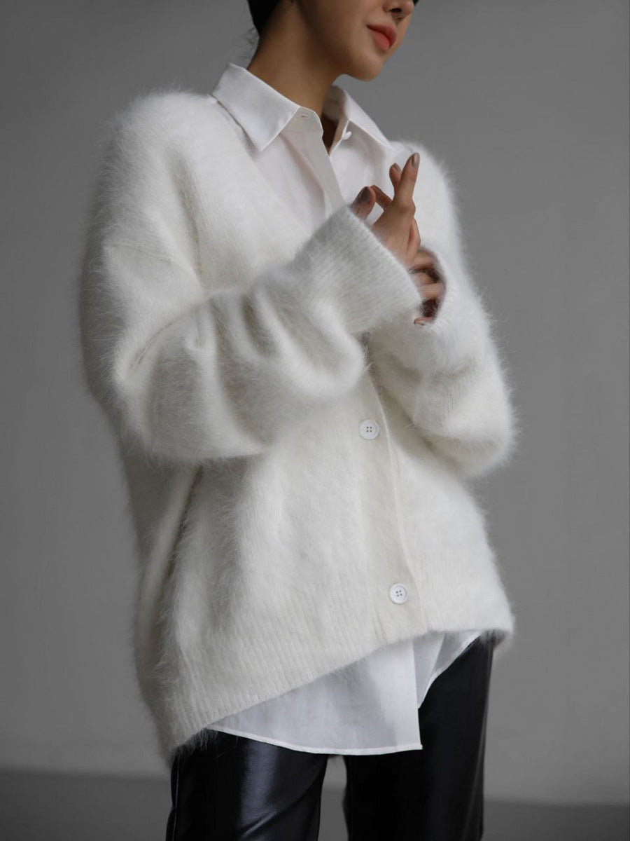 Women’s Cozy Knitted V-Neck Cardigan – Ideal for Everyday Wear