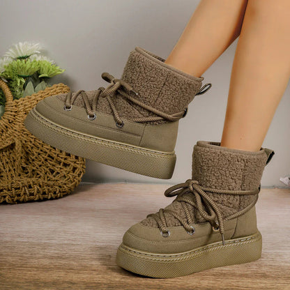 Women's Lace-Up Ankle Boots | Orthopedic Support & Cushioning