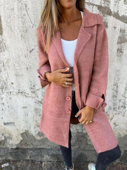 Women's Long Knit Coat | Effortless Style & All-Day Comfort