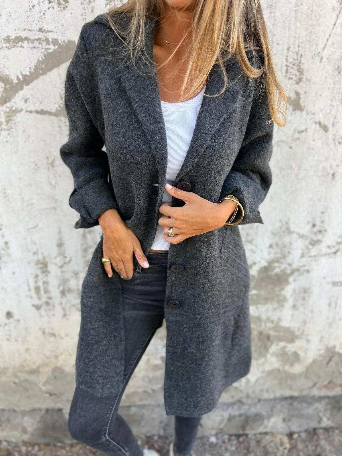 Women's Long Knit Coat | Effortless Style & All-Day Comfort