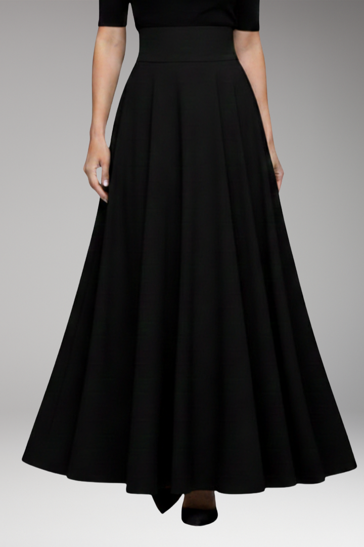 Women's Long Skirt | High Waistband, Full Sweeping Hem
