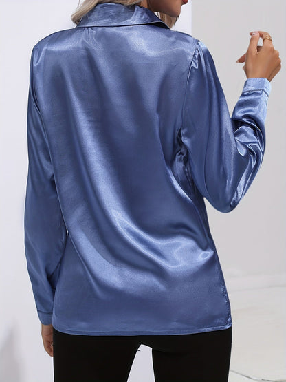 Women's Long Sleeve Blouse | Button-Up & Versatile 2