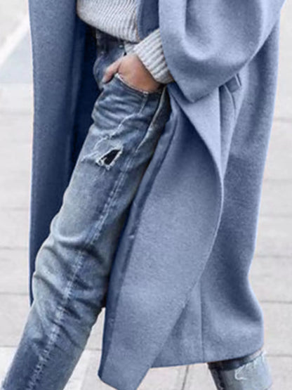 Women's Long Winter Coat | Oversized Fit & Wide Sleeves