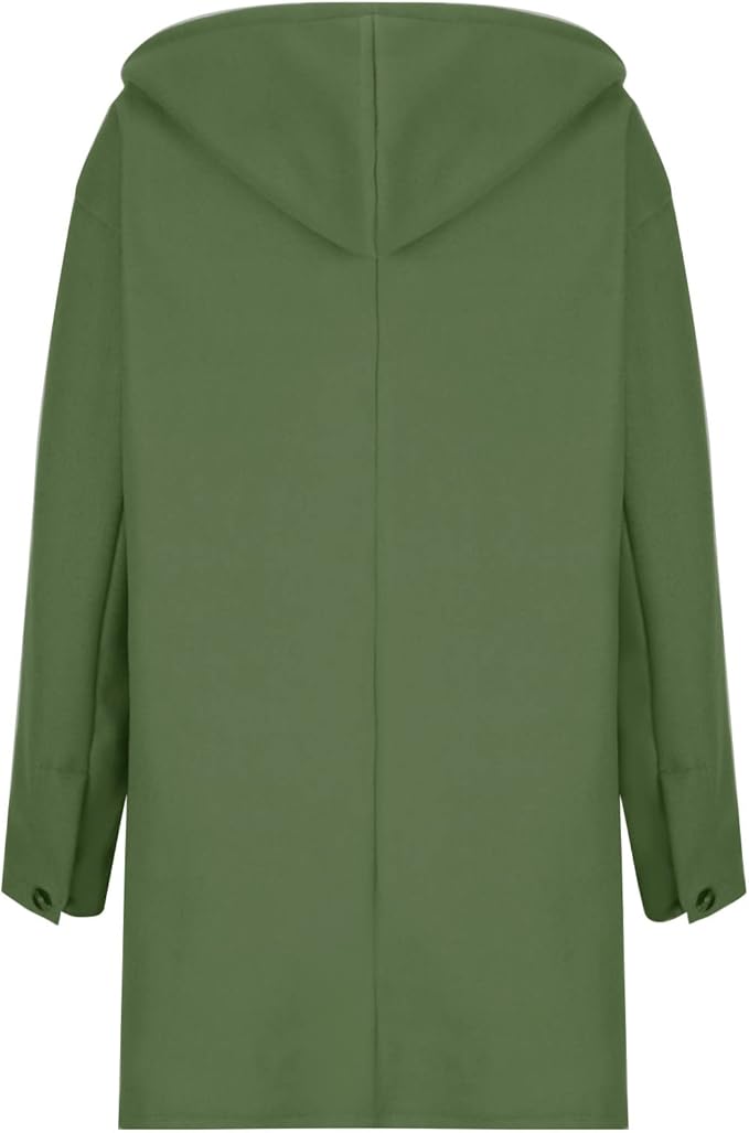 Women's Longline Winter Coat | Hooded & Notch Lapel