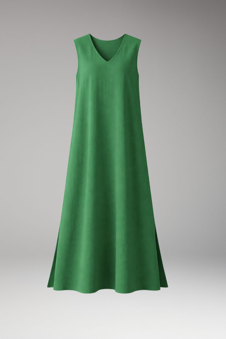 Women's Maxi Dress | Sleeveless V Neck A Line Dress