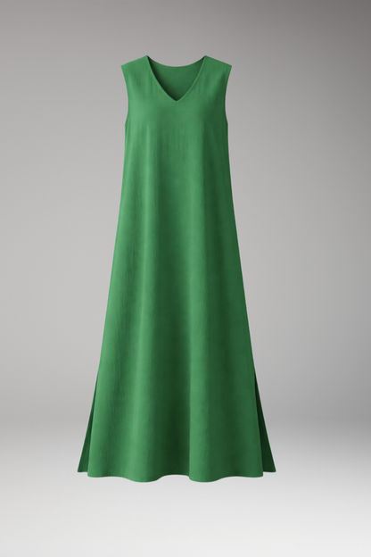 Women's Maxi Dress | Sleeveless V Neck A Line Dress
