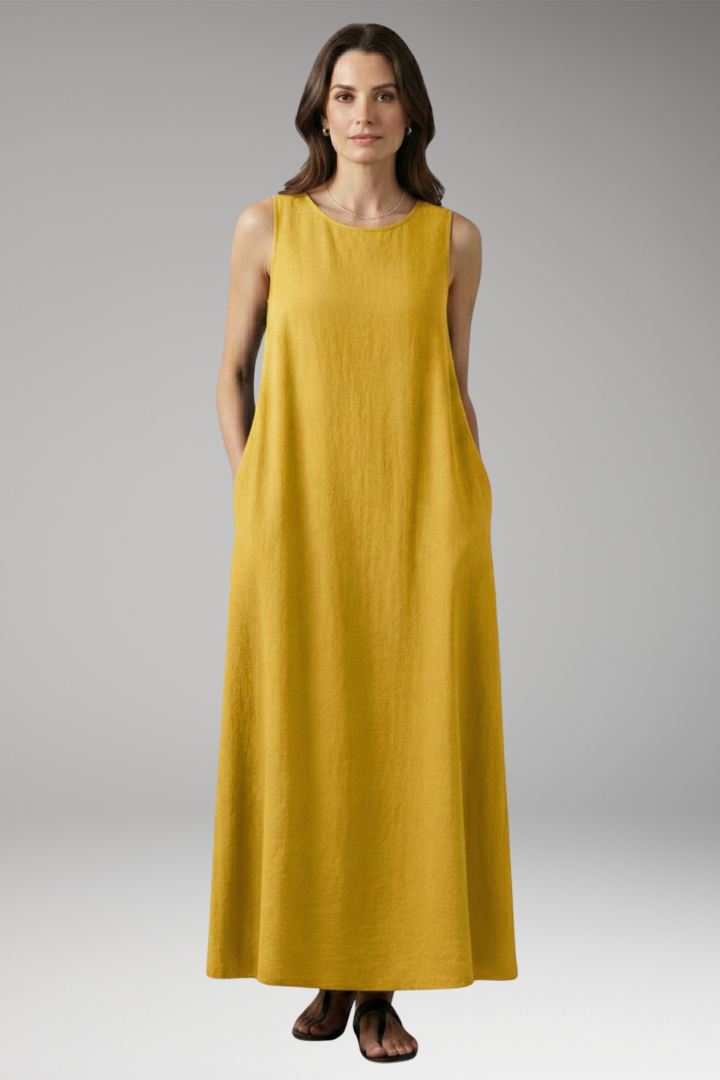 Women's Maxi Dress | Sleeveless With Deep Side Pockets