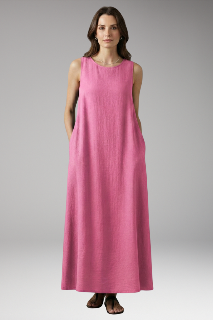 Women's Maxi Dress | Sleeveless With Deep Side Pockets