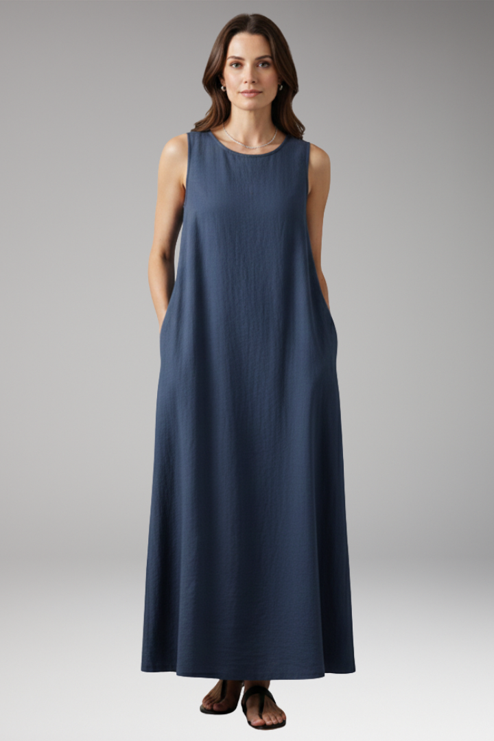 Women's Maxi Dress | Sleeveless With Deep Side Pockets