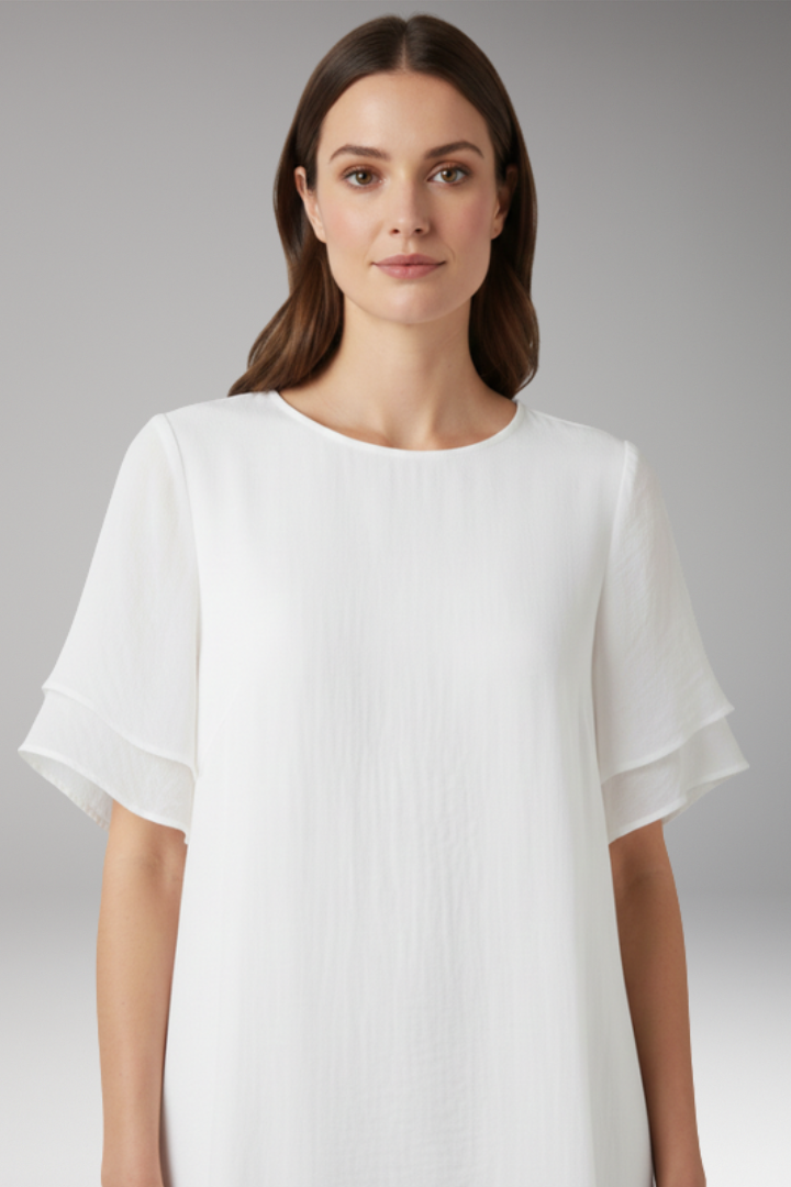 Women's Maxi Dress | Unfitted Dress With A Layered Hem
