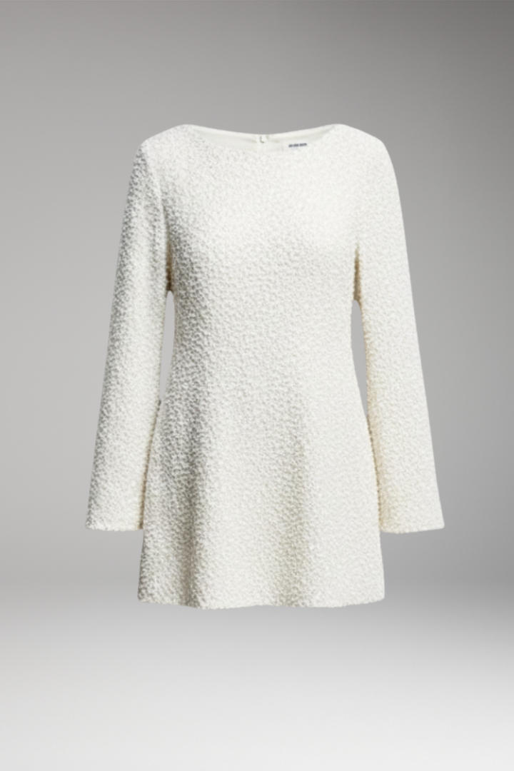 Women's Mini Dress | Long Sleeves With A Raised Texture