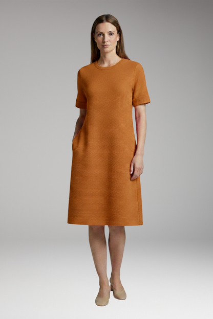 Women's Mini Dress | Ribbed Texture And Side Seam Pockets