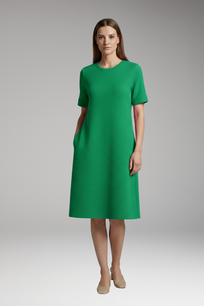 Women's Mini Dress | Ribbed Texture And Side Seam Pockets