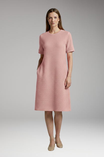 Women's Mini Dress | Ribbed Texture And Side Seam Pockets