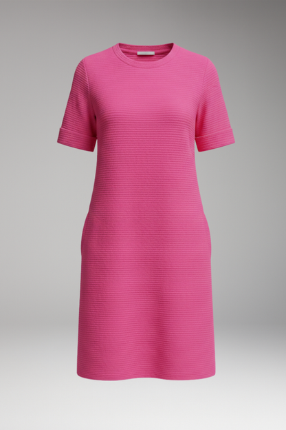 Women's Mini Dress | Ribbed Texture And Side Seam Pockets