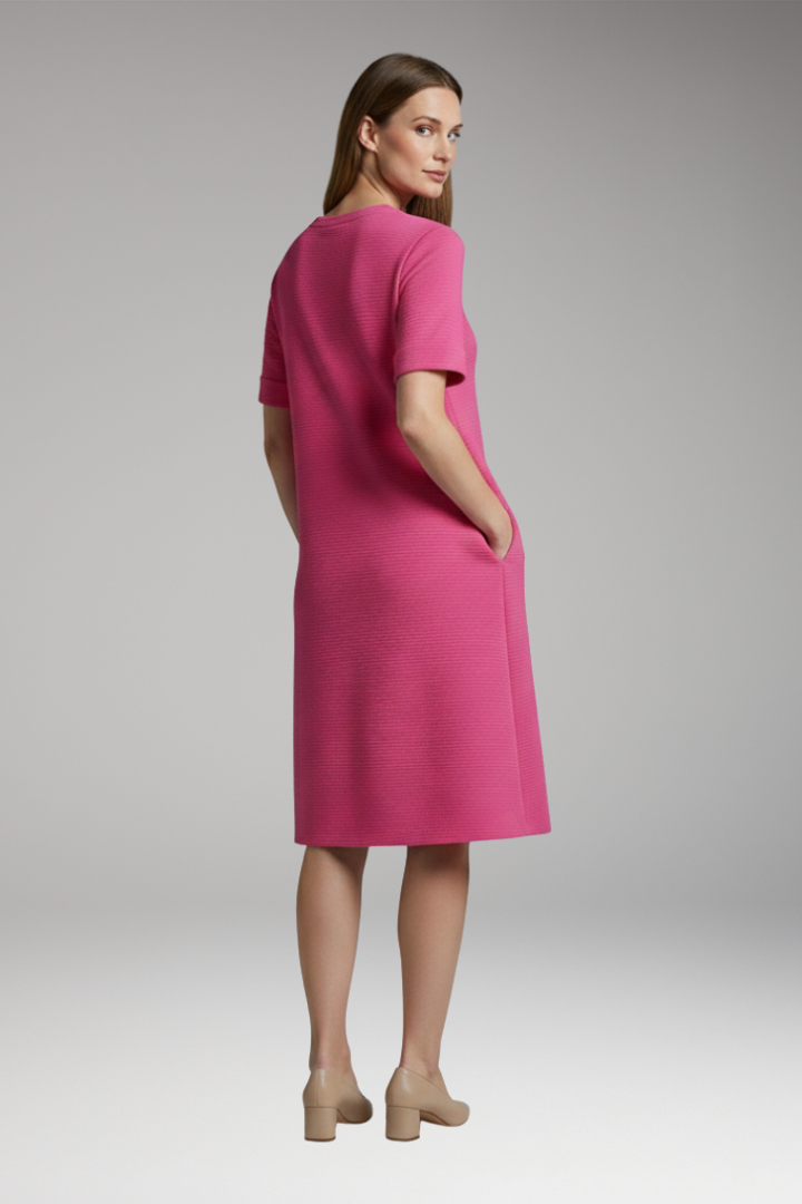 Women's Mini Dress | Ribbed Texture And Side Seam Pockets