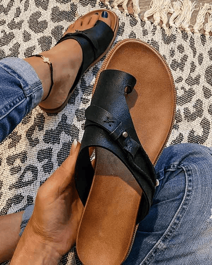 Adjustable Strap Women's Open-Toe Sandals for Any Occasion