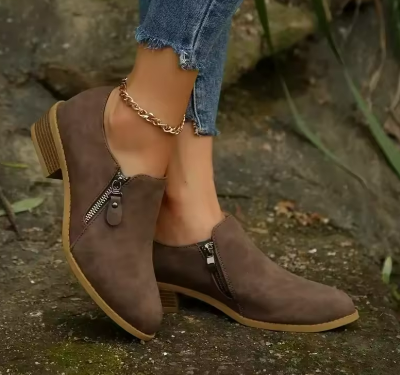 Women's Orthopaedic Ankle Boots | Zip Up & Cushioned Sole