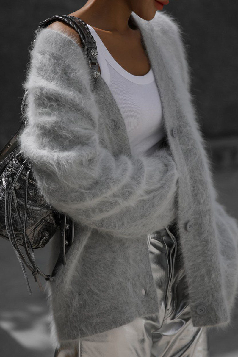 Women's Oversized Cardigan | Warm & Fuzzy Knit