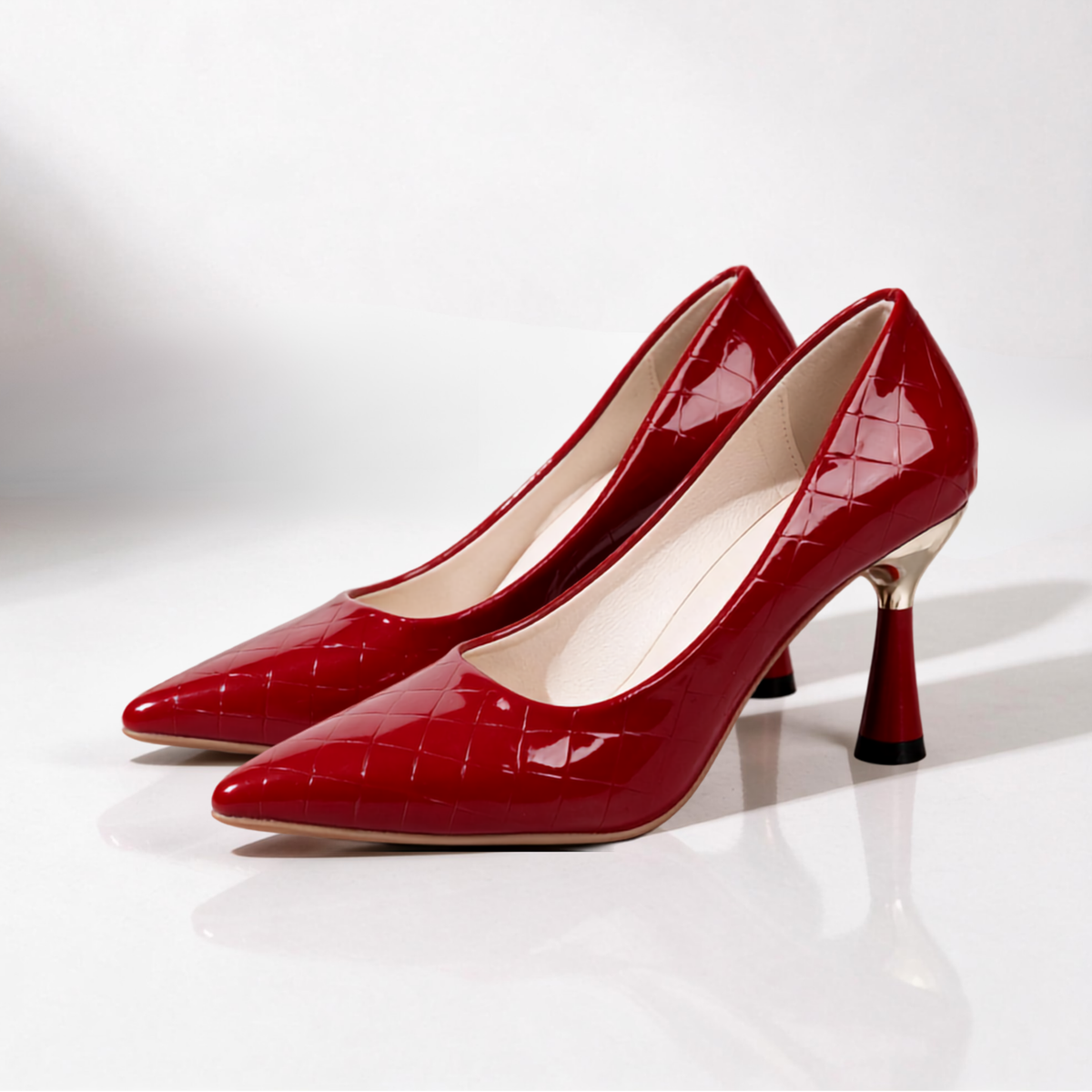 Women's Patent Heels | Pointed Toe & Cushioned Comfort 2