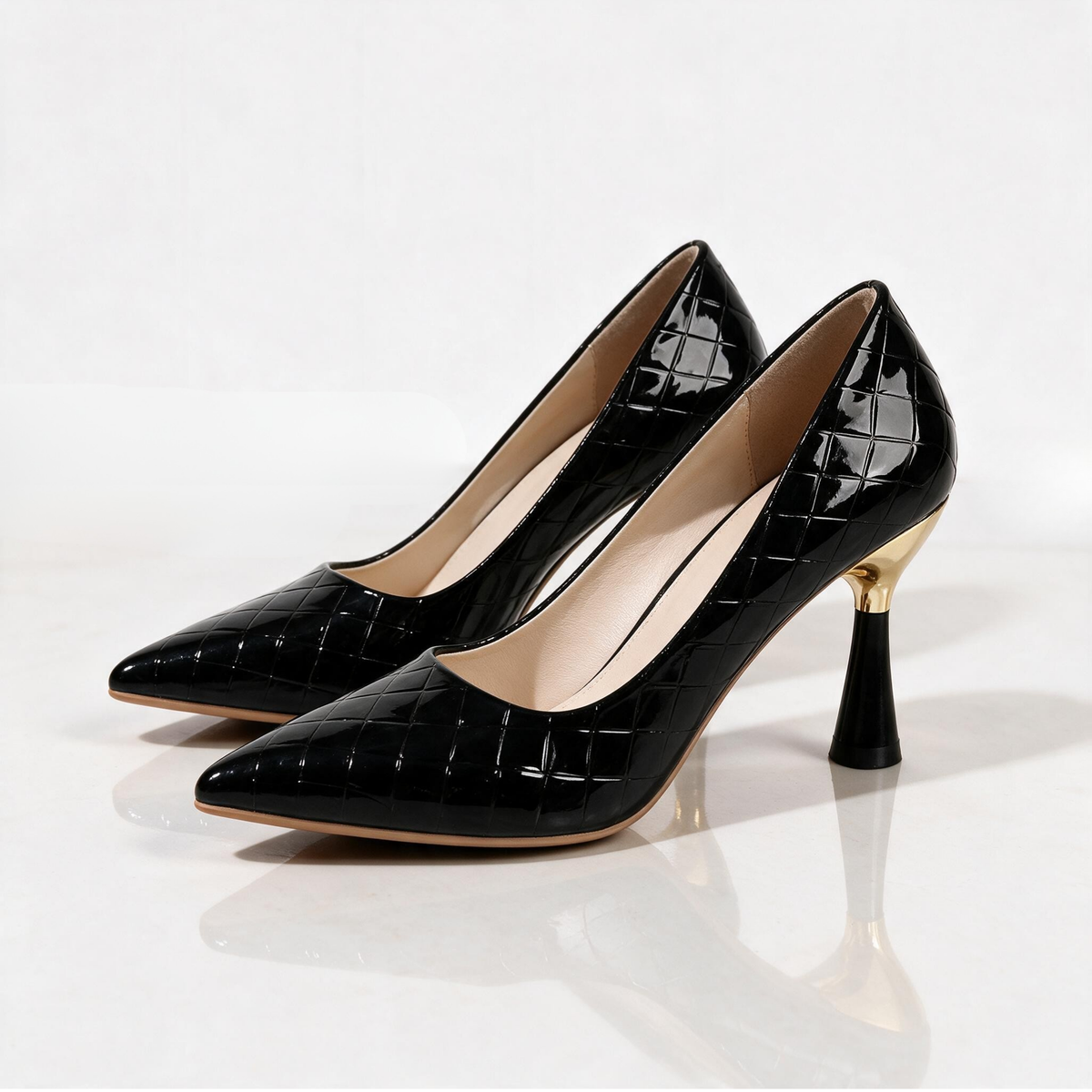 Women's Patent Heels | Pointed Toe & Cushioned Comfort 3