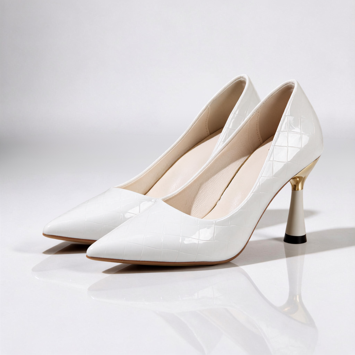 Women's Patent Heels | Pointed Toe & Cushioned Comfort 1