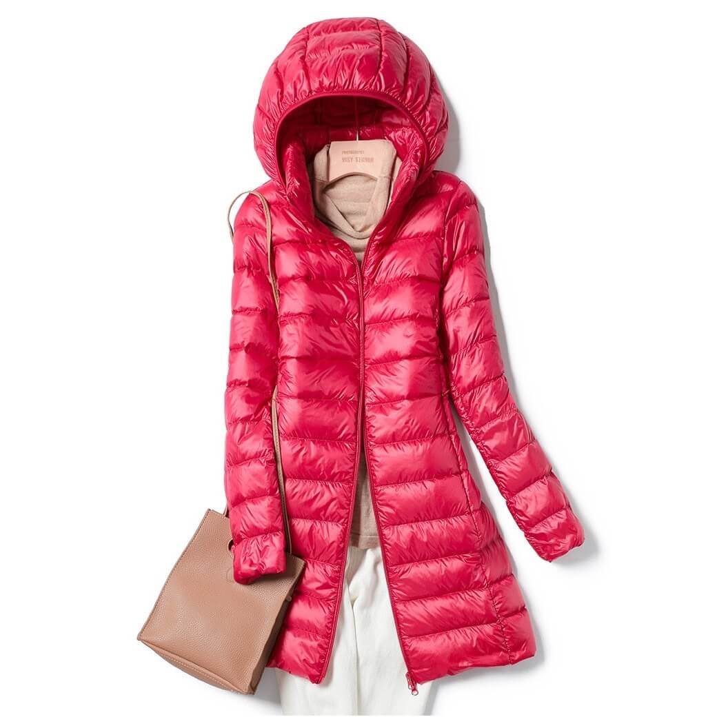 Women's Puffer Jacket | Hooded & Quilted Design