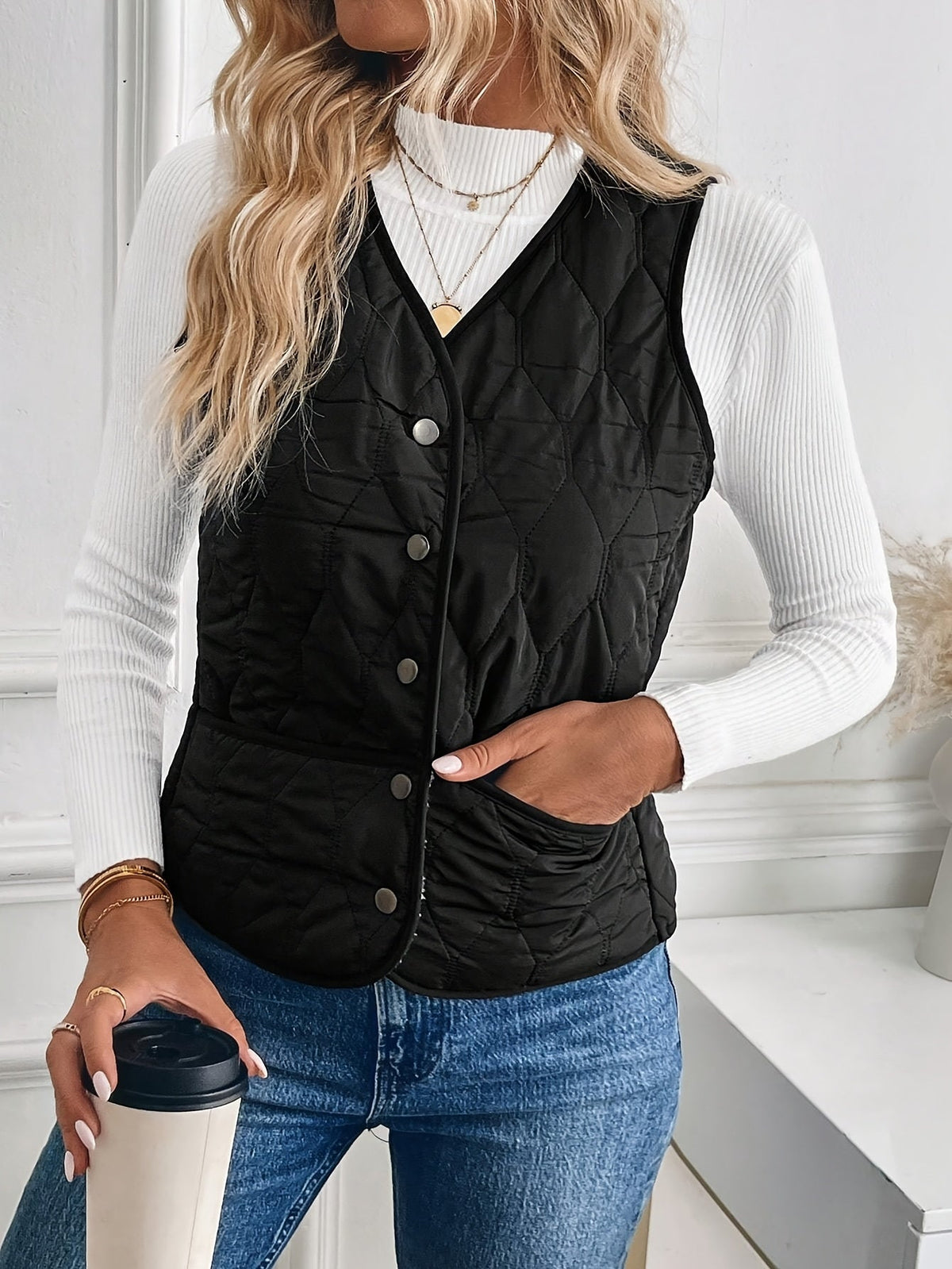 Women's Quilted Gilet | Reversible & Plush Lined