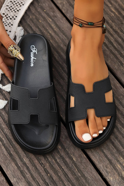 Women's Sandals | Cut Out Strap Platform Slides